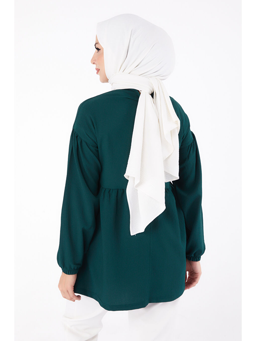 Yeşil Taşlı Tunik Zümrüt - 13294-4