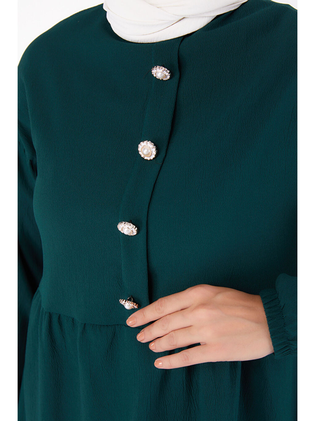 Yeşil Taşlı Tunik Zümrüt - 13294-5