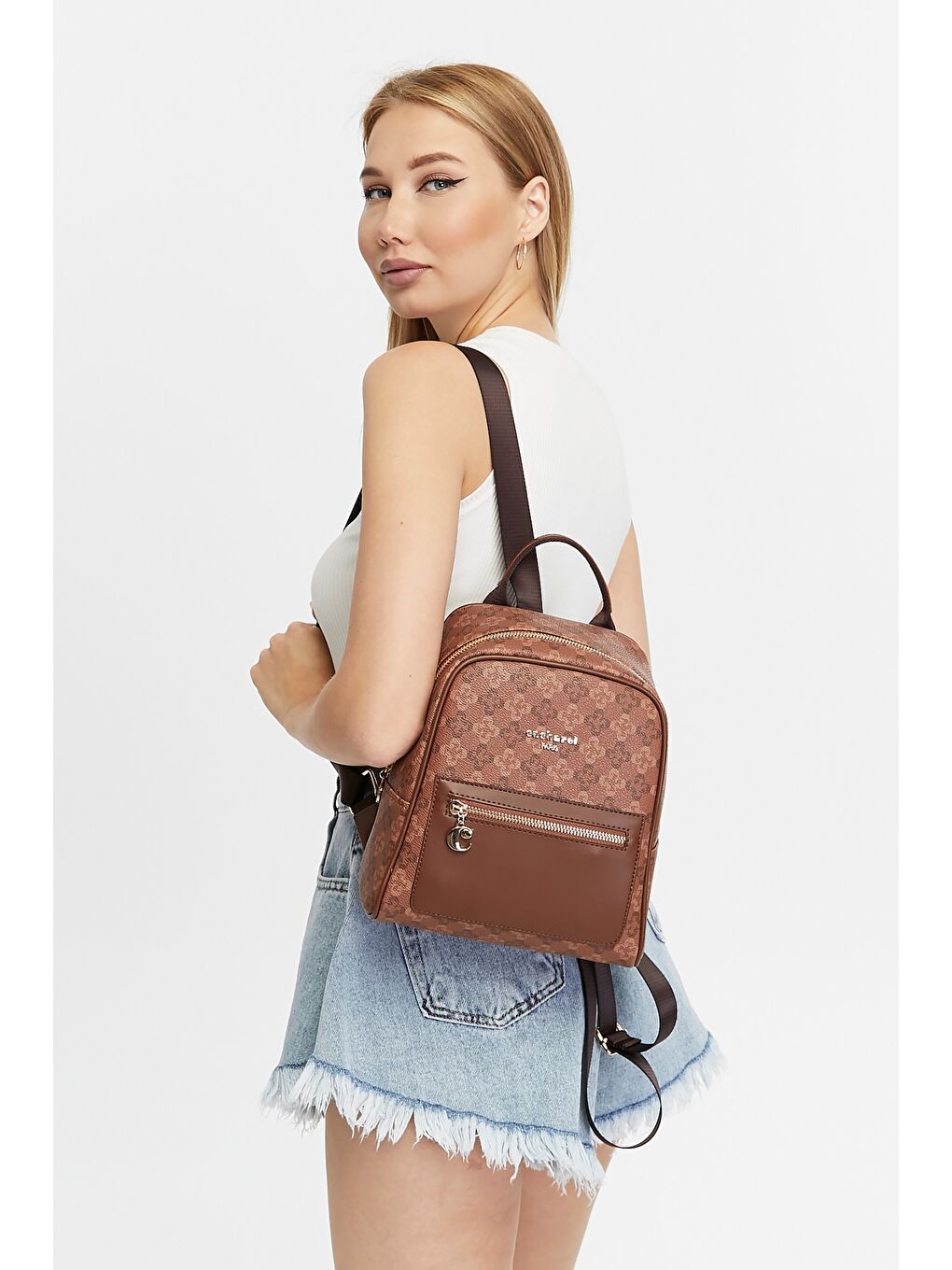 Kahverengi Kadın Sırt Çantası