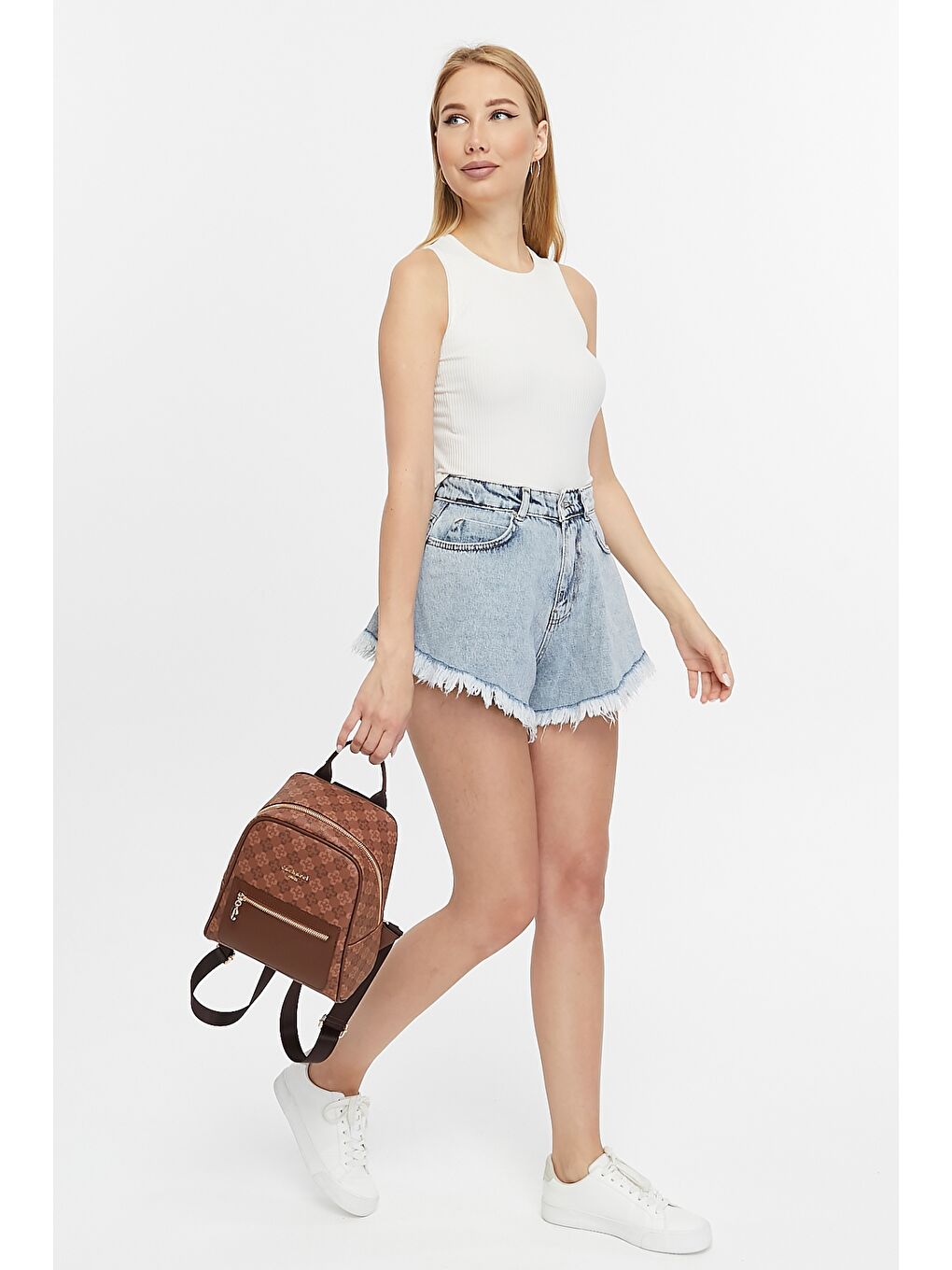 Kahverengi Kadın Sırt Çantası-1