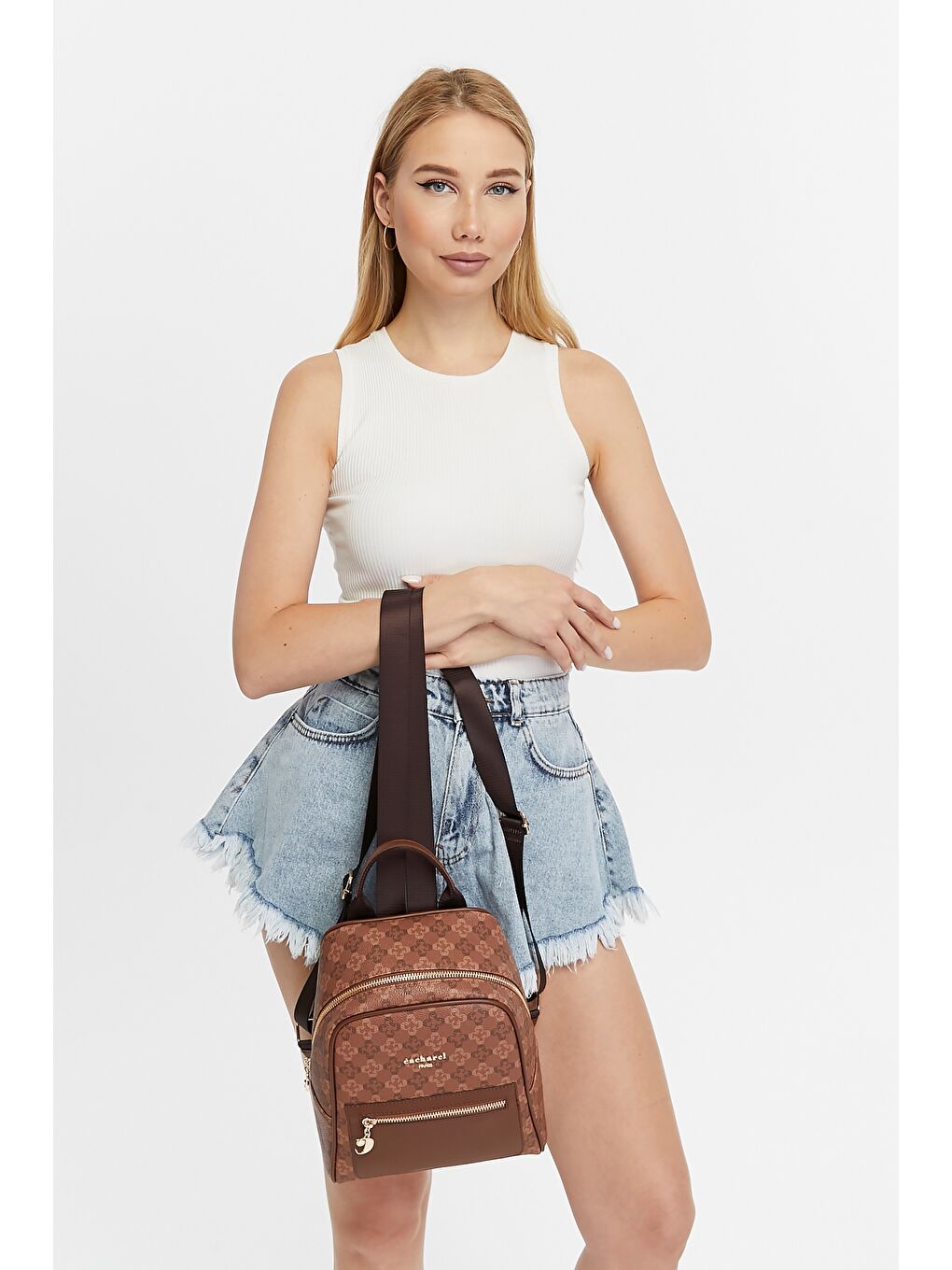 Kahverengi Kadın Sırt Çantası-2