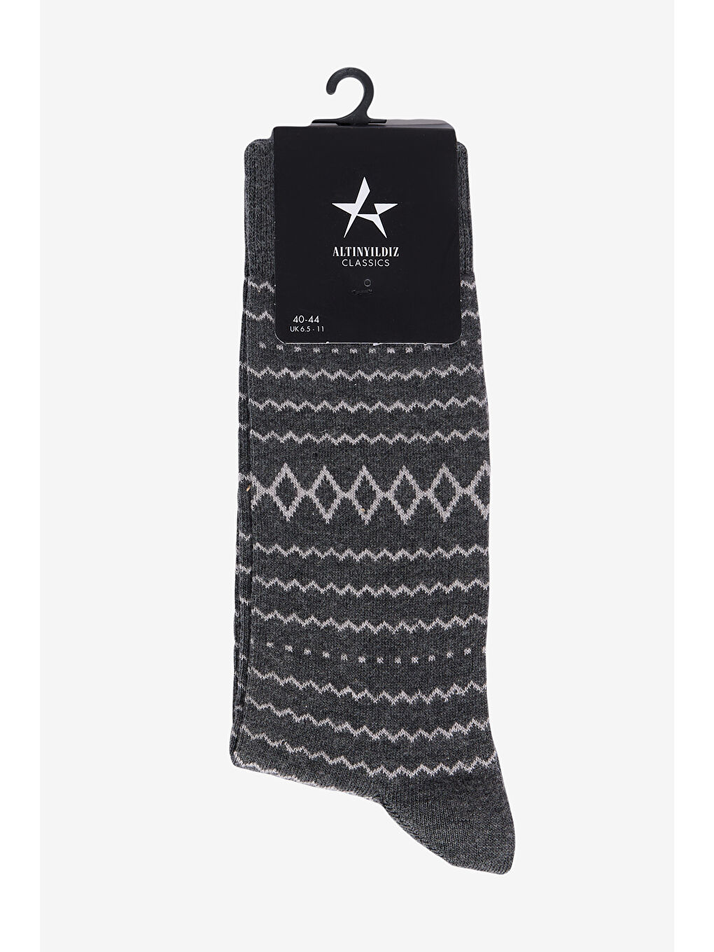 Erkek Yeşil Desenli Soket Çorap