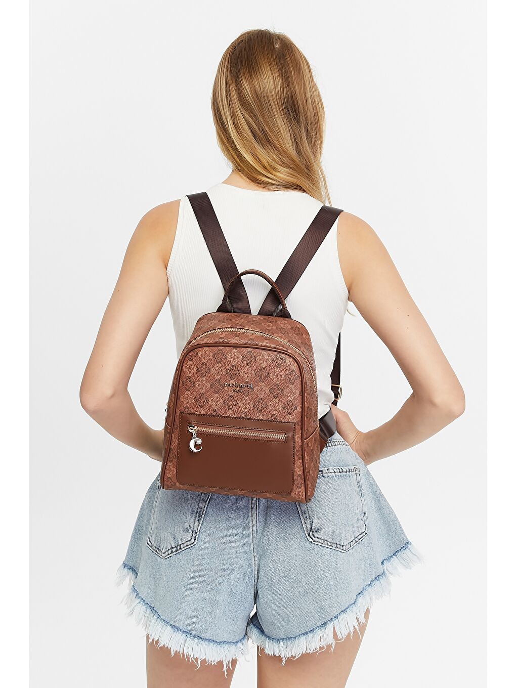 Kahverengi Kadın Sırt Çantası-5