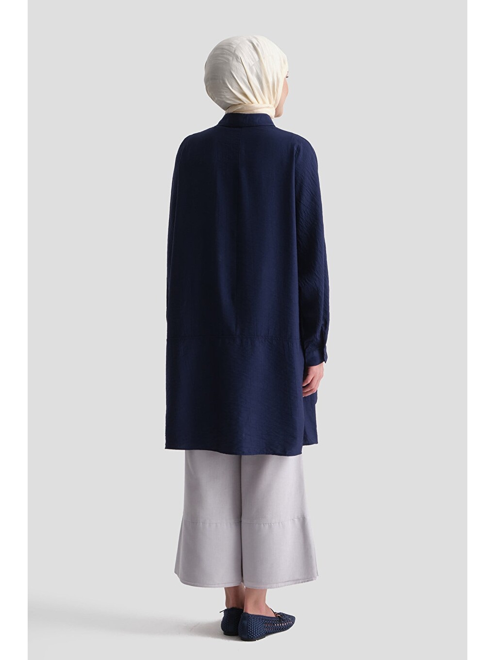 Rayon Karışımlı Tunik Lacivert-5