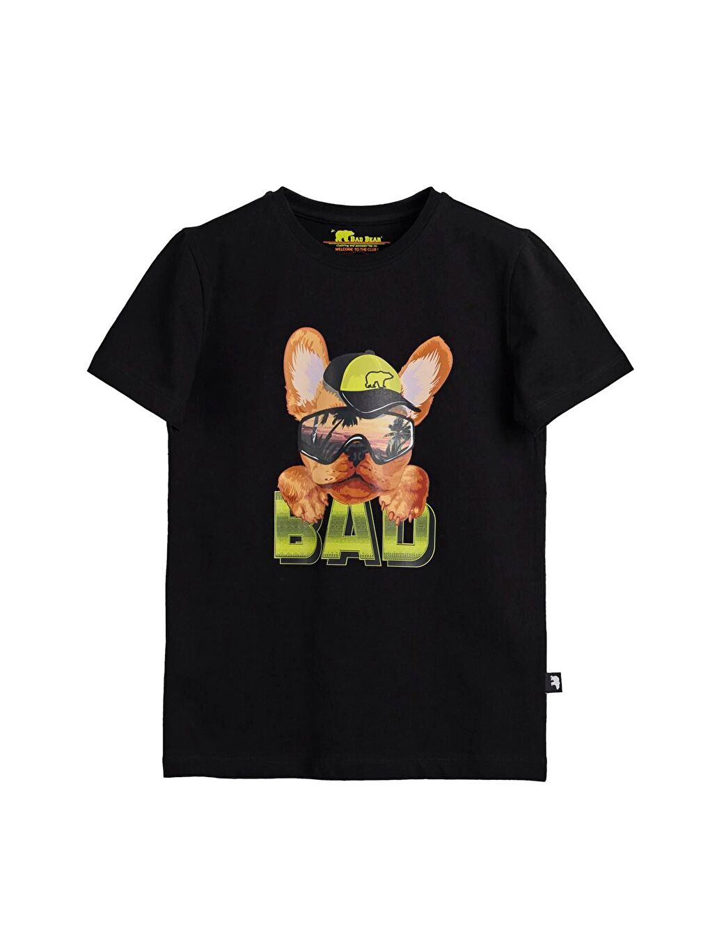 Bad Bear Siyah Spark Siyah Baskılı Çocuk Tişört