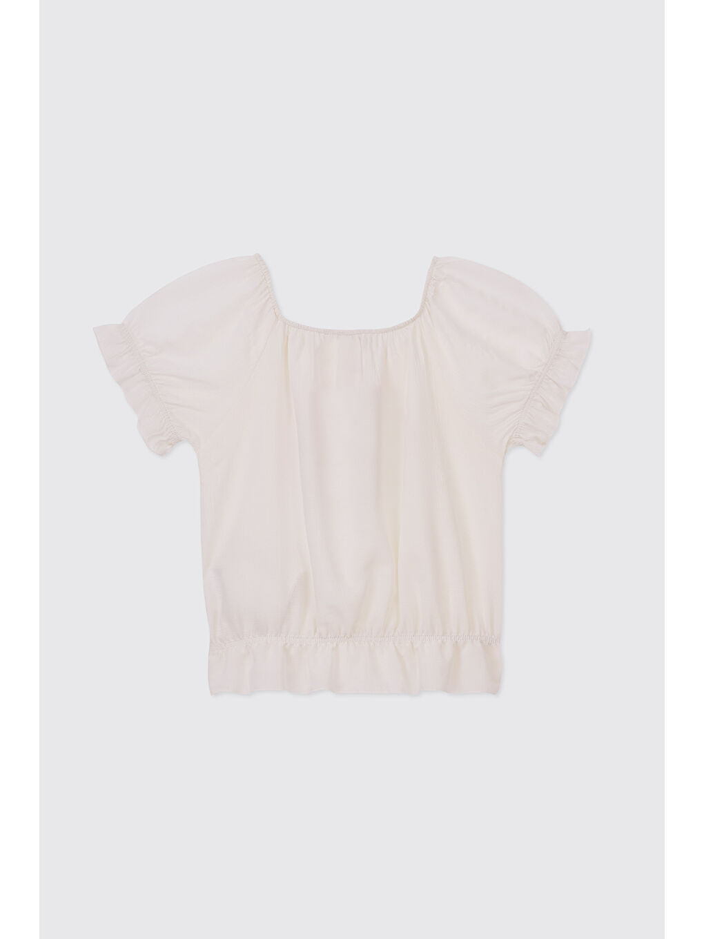 Kız Bebek Beyaz Bluz-1