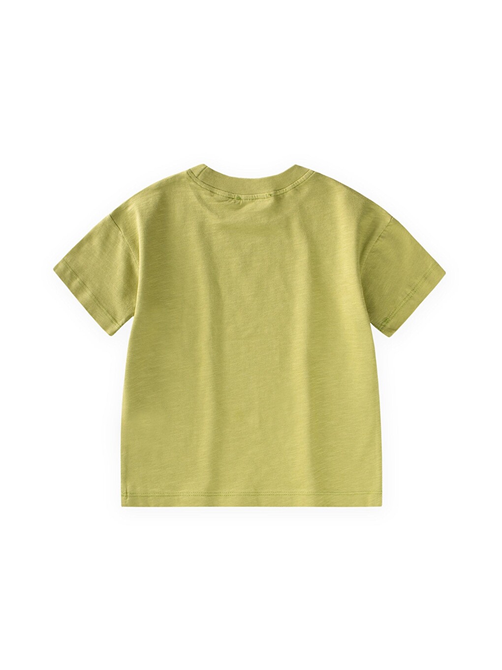 Yeşil Slogan Baskılı T-shirt 2-10 Yaş Arası Lime-1