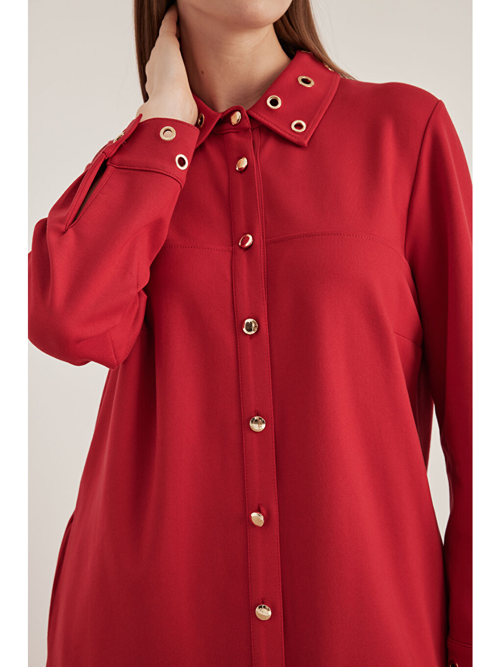 Bordo 18667112 Kuşgözü Detaylı Kap-3