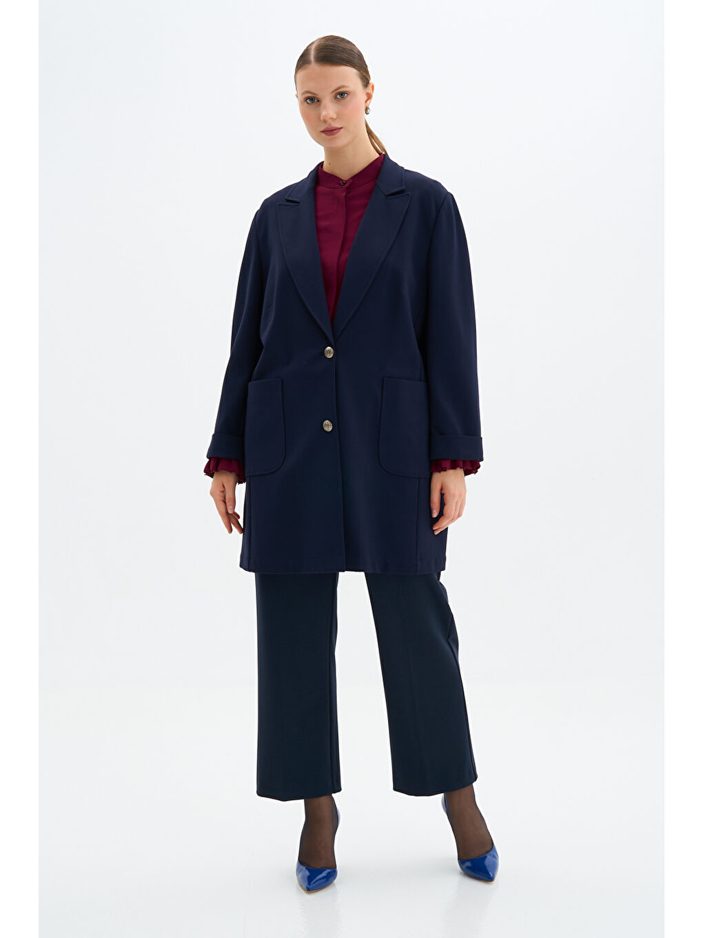 Lacivert Klasik Kesim Ceket