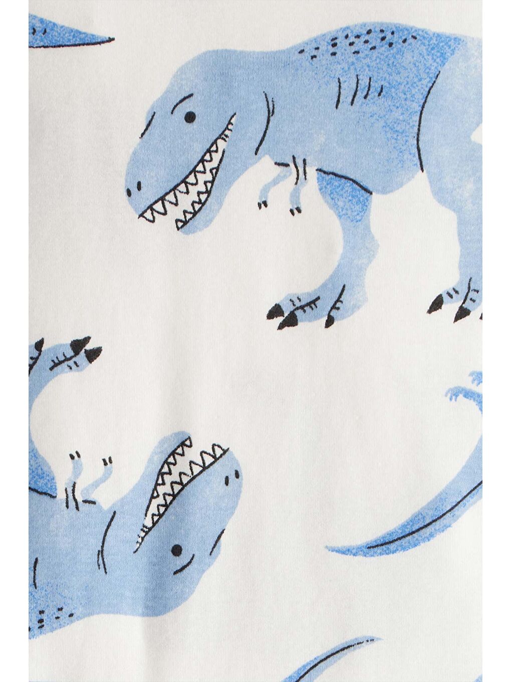 Erkek Bebek Mavi Pijama Set-2