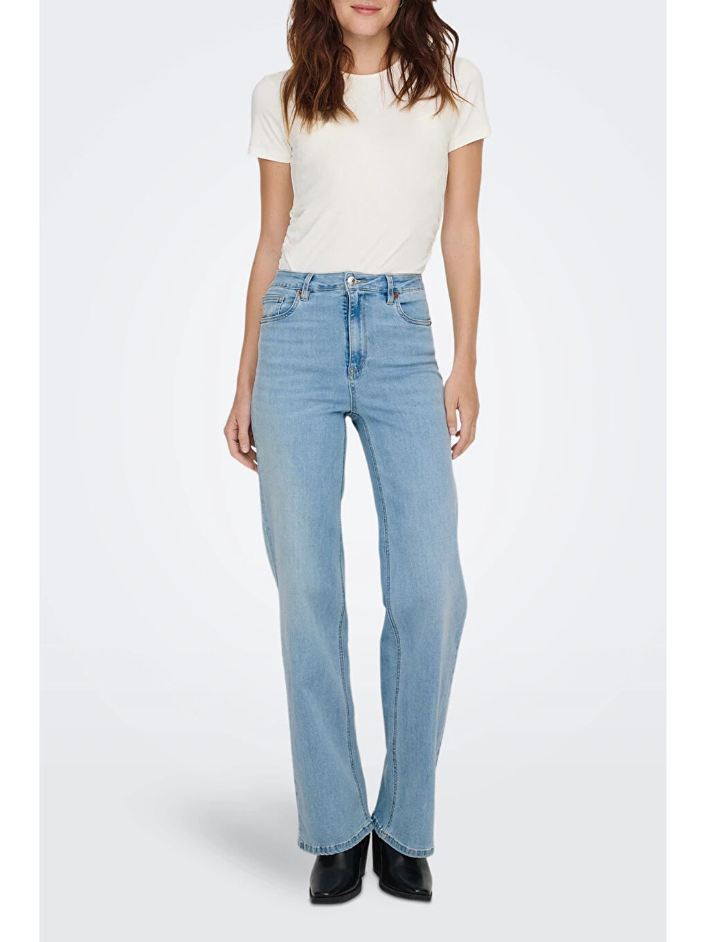 Mavi Onljuicy Relaxed Fit Yüksek Bel Bol Paça Kadın Jeans 15370601-1