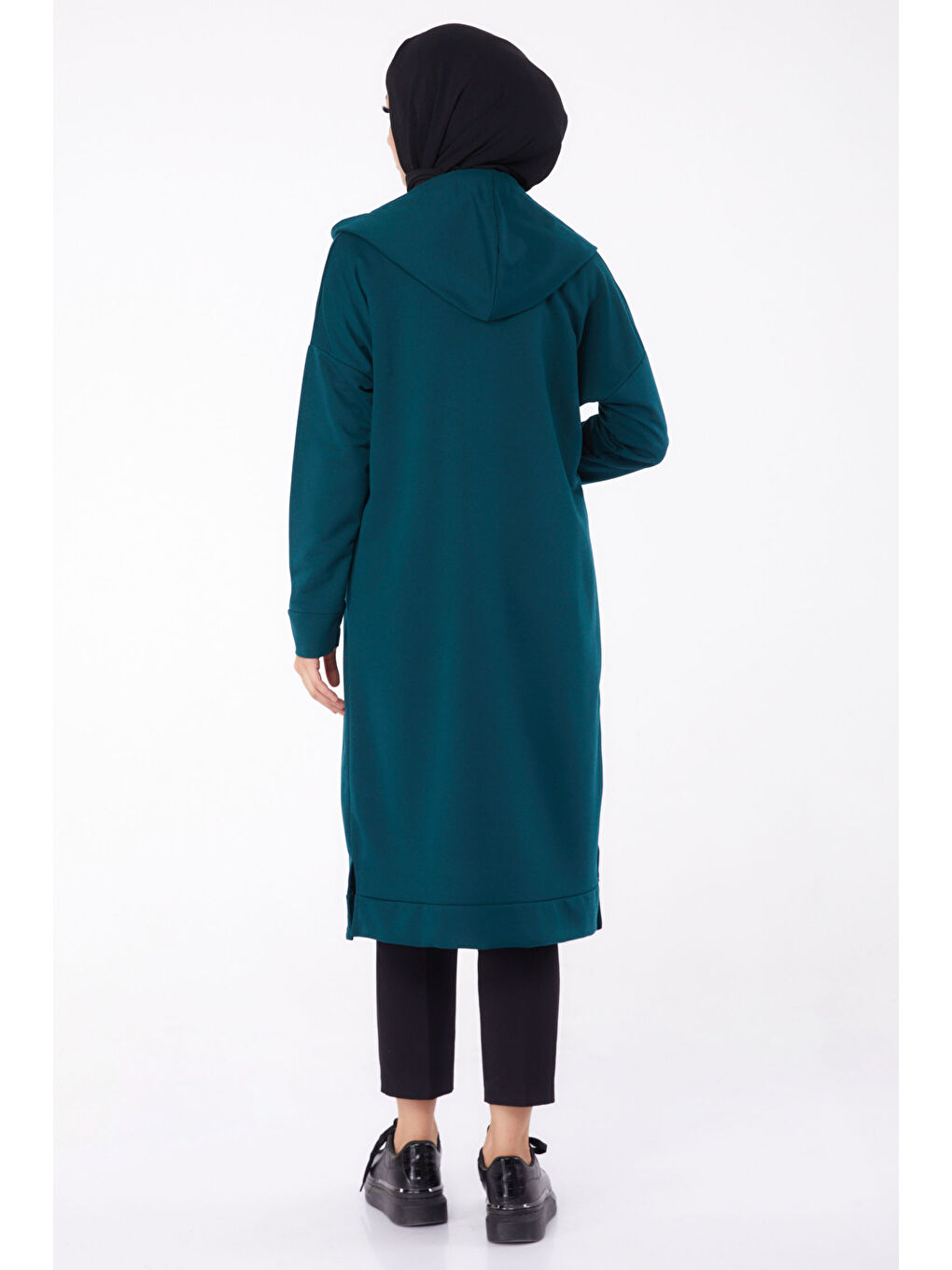 Yeşil Fermuarlı Kap Zümrüt - 13299-5