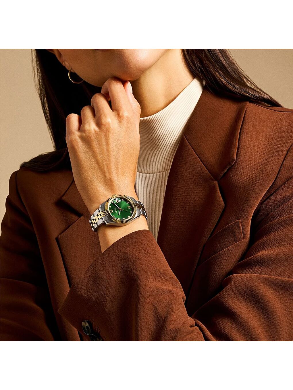 Sarı FES5388 Kadın Kol Saati-3