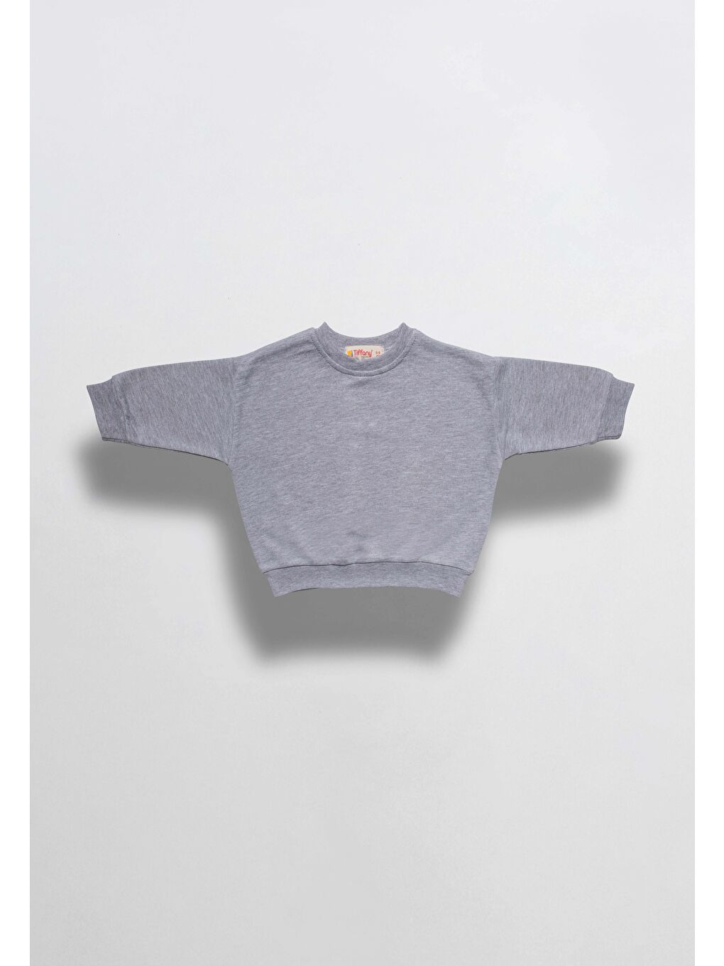 Gri Unisex %100 Pamuk Oversize Sweatshirt