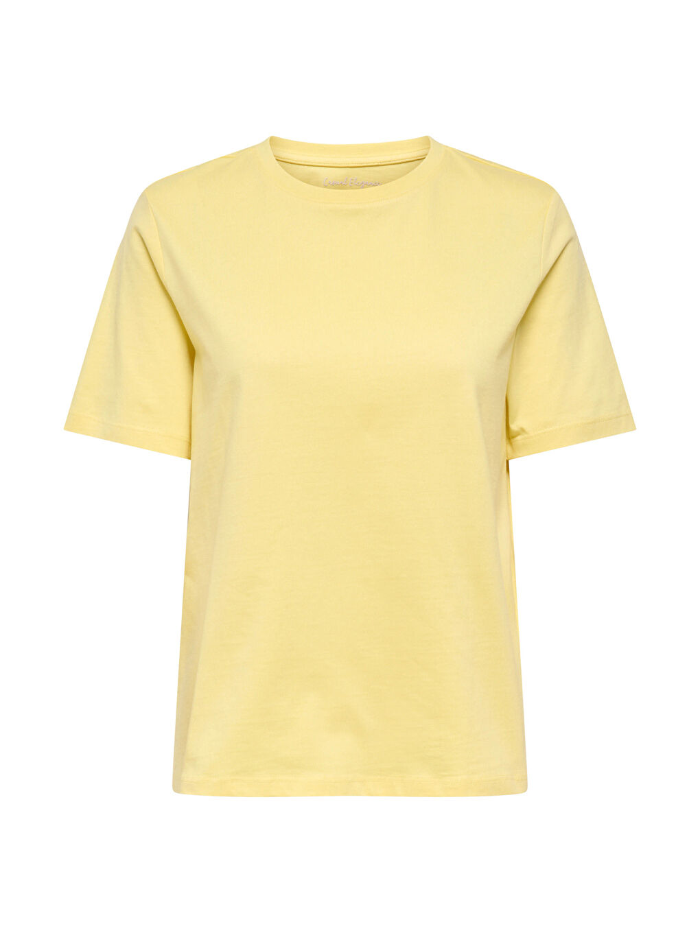 Sarı Onlfreja Pamuklu Regular Fit Yuvarlak Yaka Kadın T Shirt 15367970-4