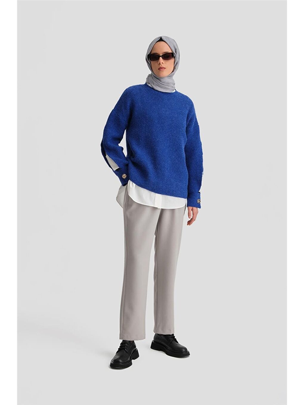 Bej Ütü İzli Pantolon 24K2710 Taş-1