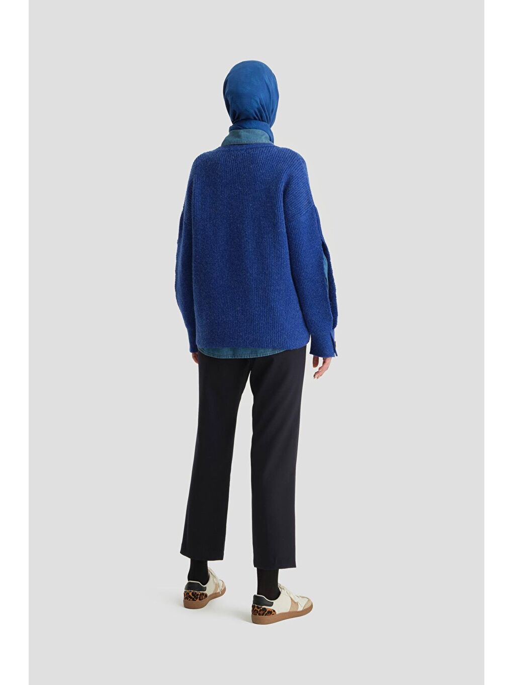 Ütü İzli Pantolon 24K2710 Lacivert-2