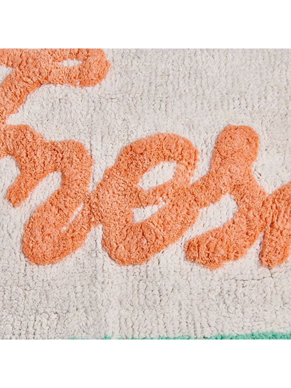 Soft Fresh Granny Tufting Banyo Paspası - Beyaz - 60x90 cm-2