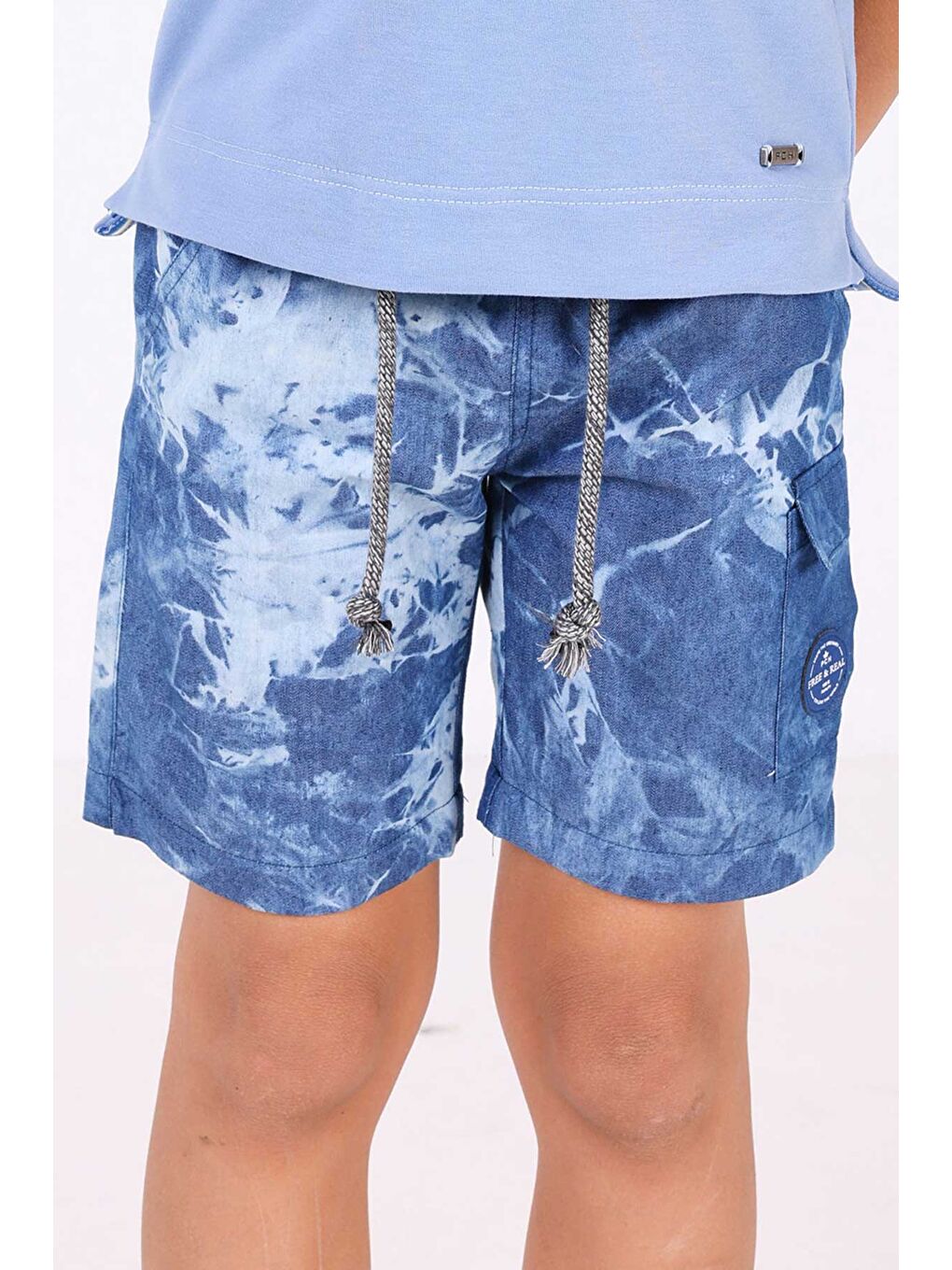 Erkek Çocuk Şort Mavi-2