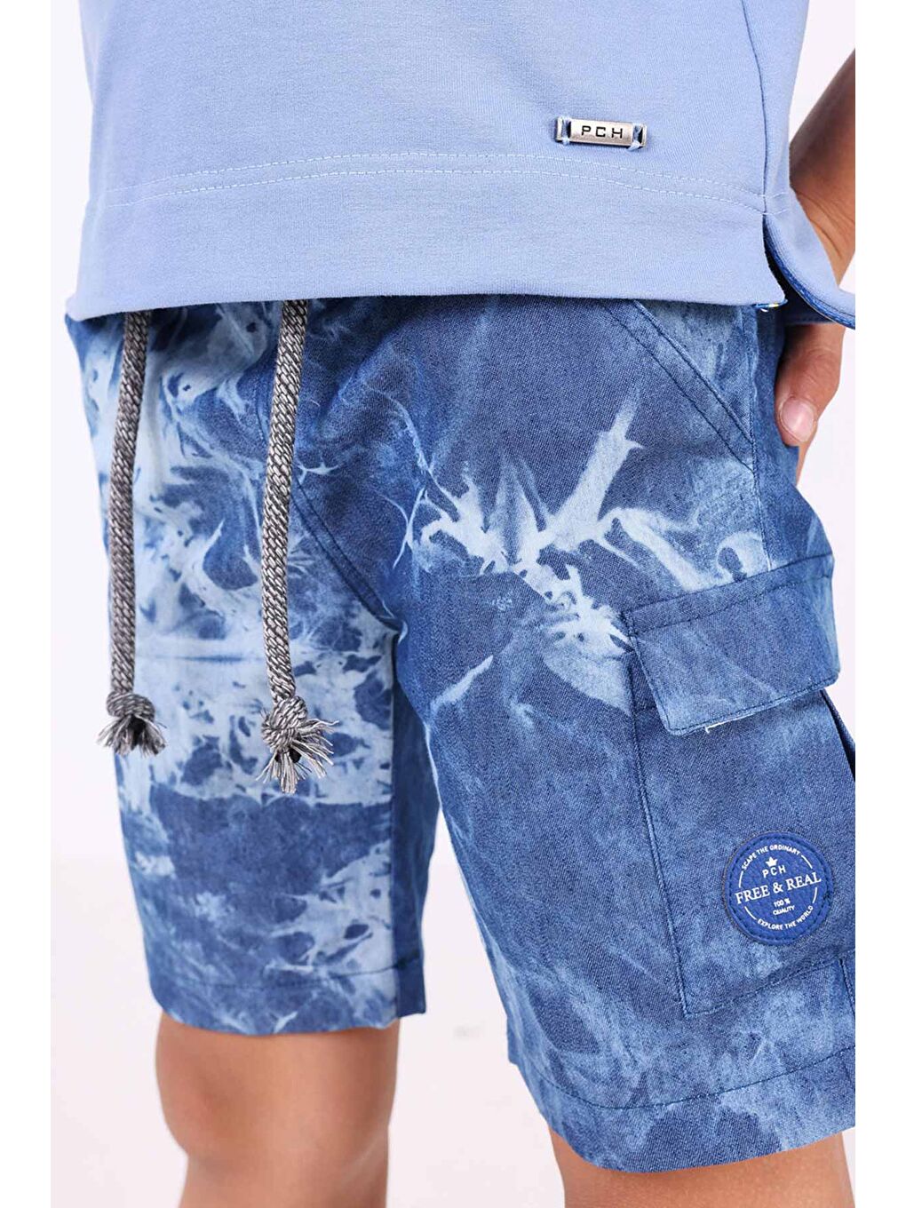 Erkek Çocuk Şort Mavi-4