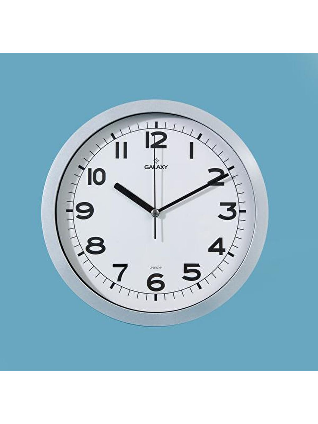 212-G Modern Duvar Saati - Gri - 25,5 cm-1