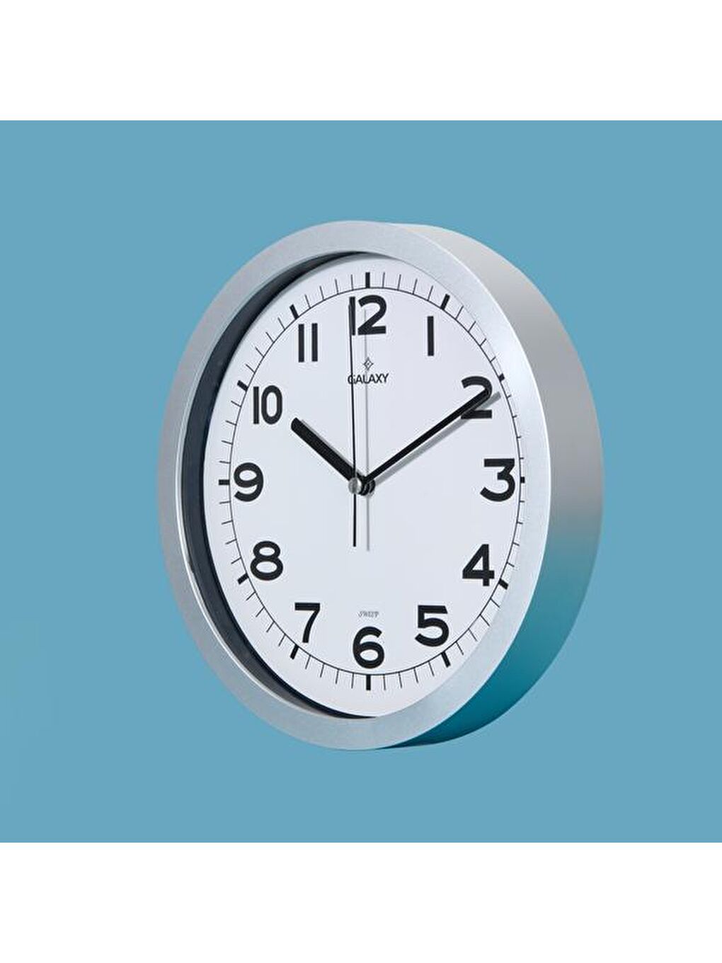 212-G Modern Duvar Saati - Gri - 25,5 cm-2