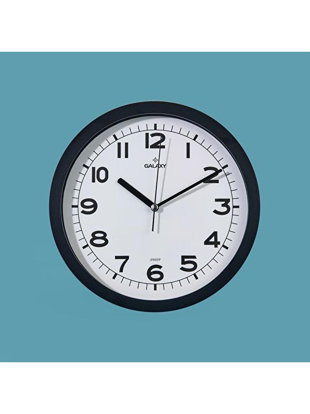 212-K Modern Duvar Saati - Siyah - 25,5 cm-2