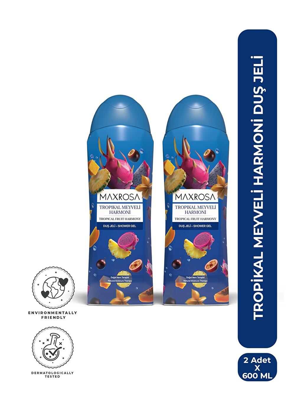 Tropikal Meyveler Duş Jeli 600 ml x 2 Adet