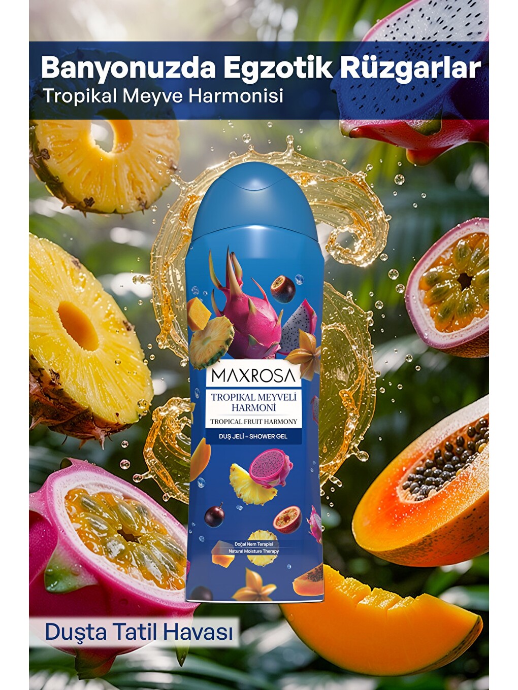 Tropikal Meyveler Duş Jeli 600 ml x 2 Adet-2