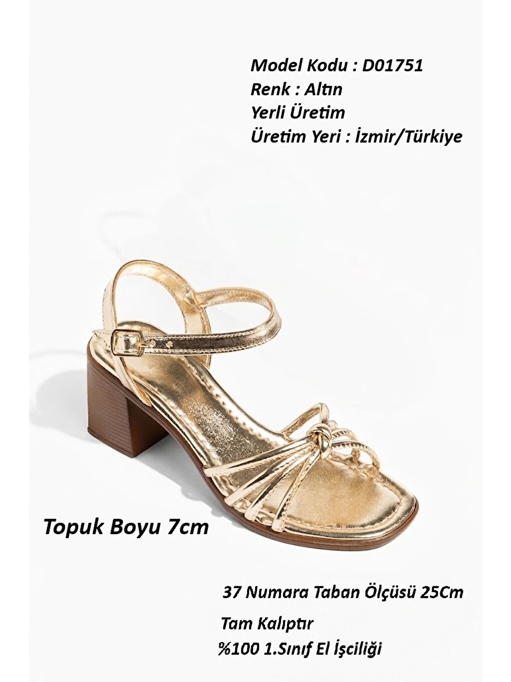 Sarı D01751 Günlük Ortopedik Klasik Topuklu Kadın Ayakkabı-1