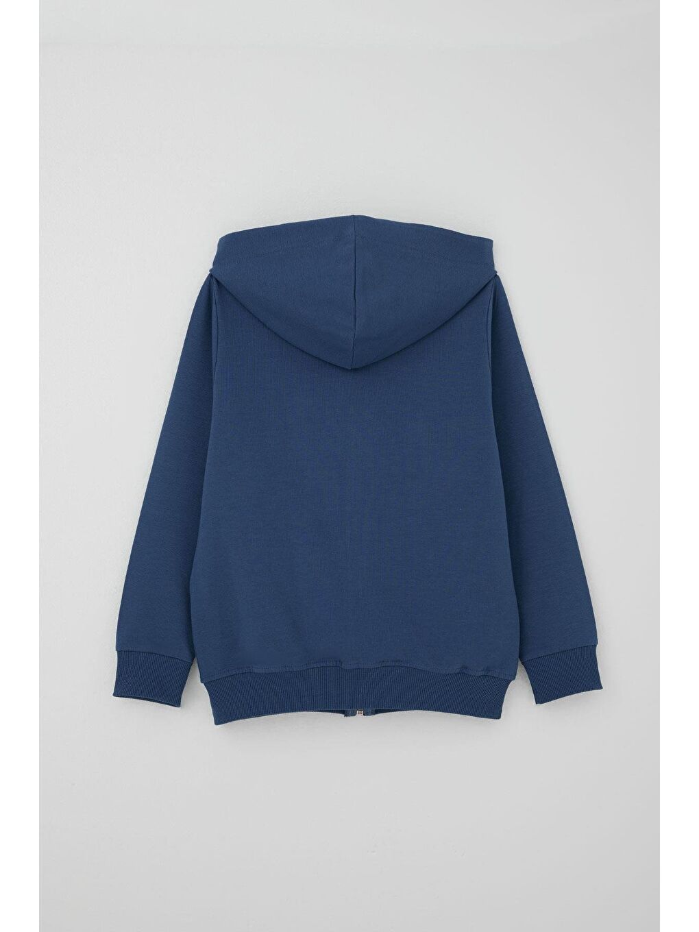 Erkek Çocuk Eşofman Takım Kapüşonlu Yazı Baskılı Cepli İndigo (8-14 Yaş)-3