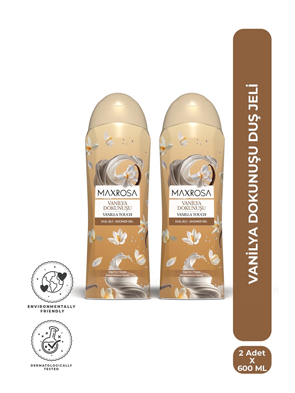 Vanilya Duş Jeli 600 ml x 2 Adet