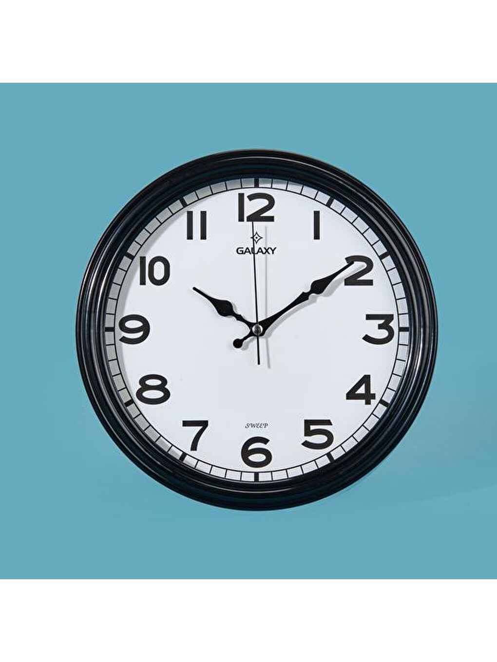200-K Modern Duvar Saati - Siyah - 30 cm-1