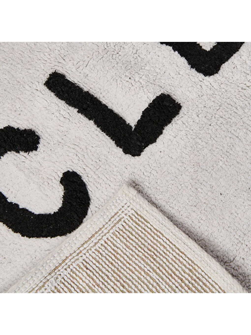 Soft Clean Tufting Banyo Paspası - Beyaz - 60x90 cm-2