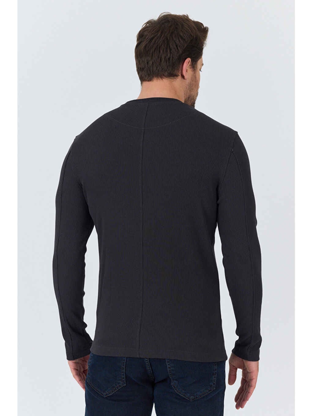 Antrasit Erkek Uzun Kol Sweatshirt 1258-4