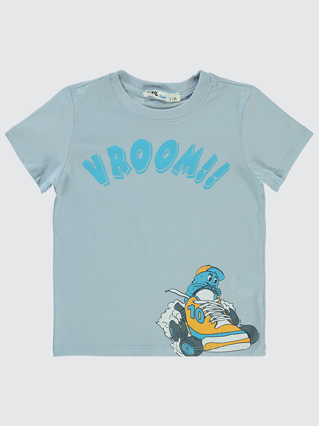 Boys Erkek Çocuk Tişört 2-5 Yaş Buz Mavi