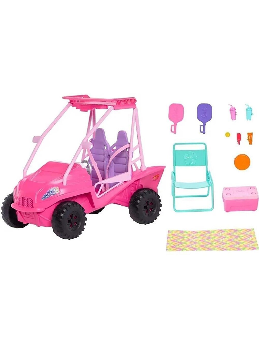 Barbie Plaj Arabası Bebek Araç Ve Aksesuarları - Standart-2