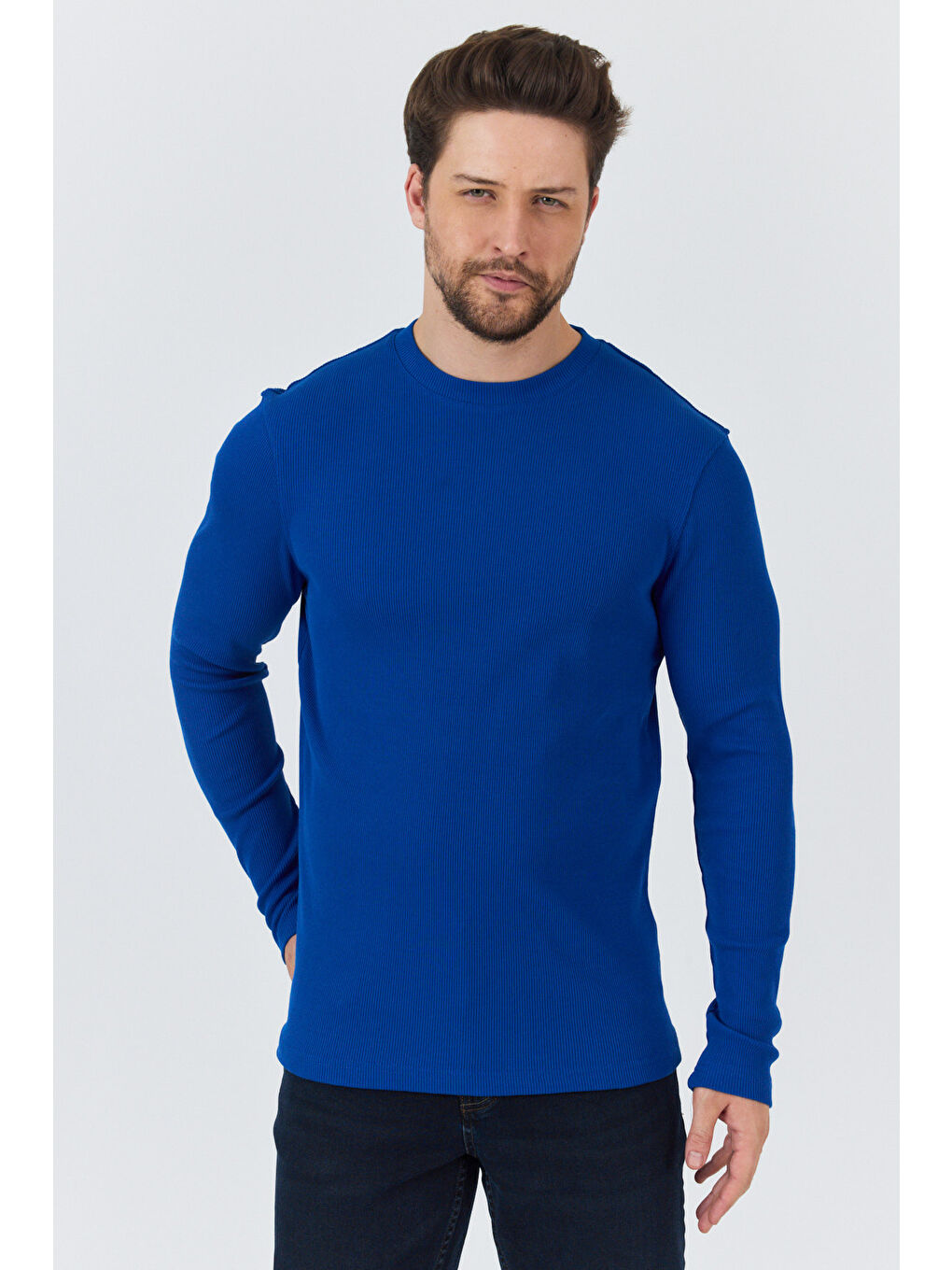 Mavi Erkek Uzun Kol Sweatshirt 1258