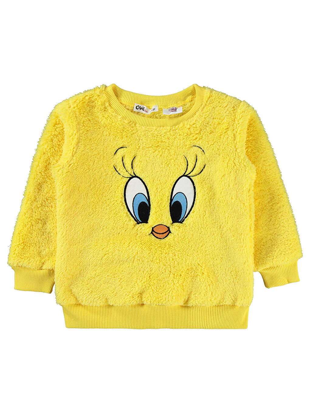 Civil Sarı Tweety Kız Çocuk Sweatshirt 2-5 Yaş Sarı