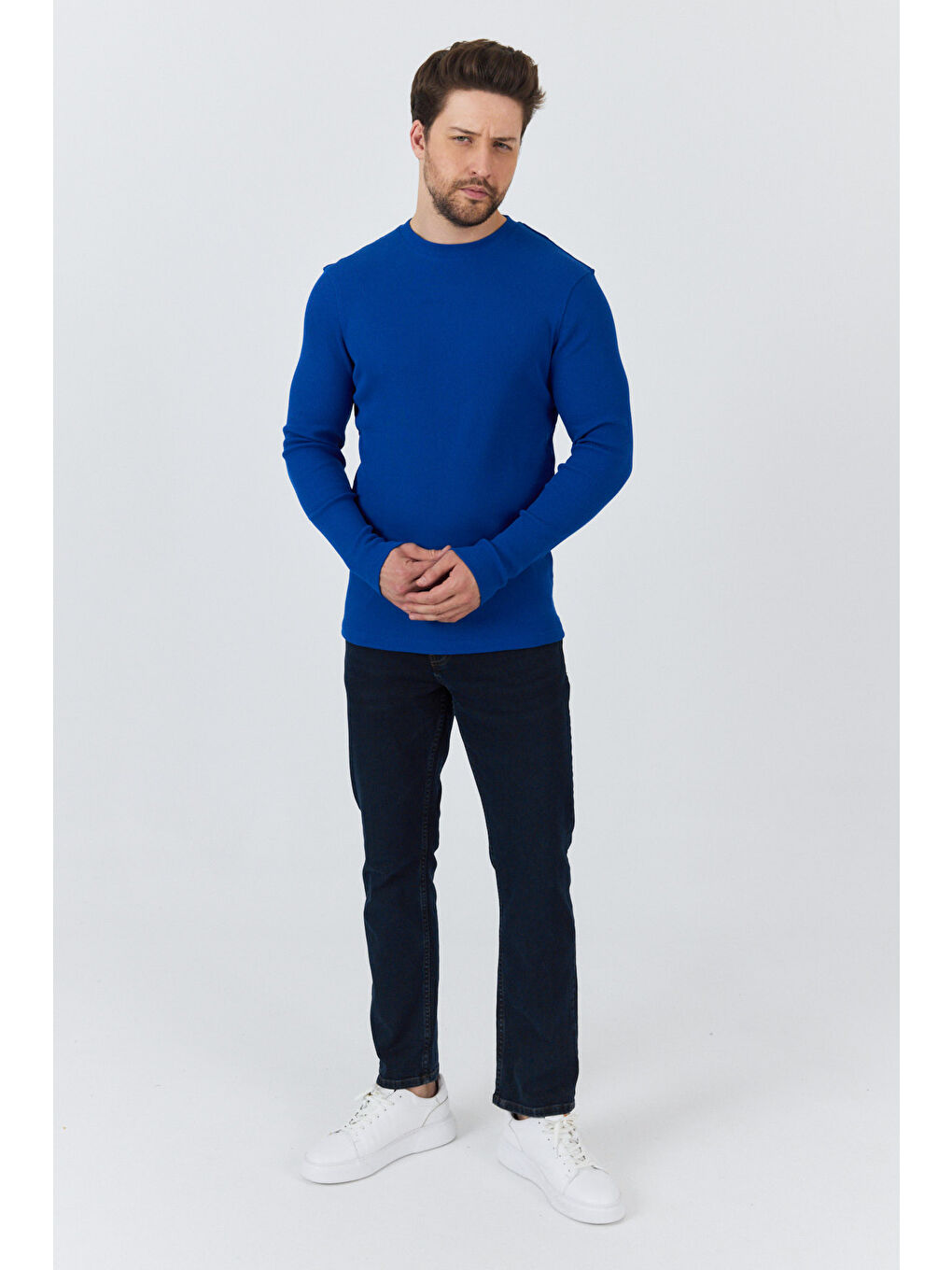 Mavi Erkek Uzun Kol Sweatshirt 1258-1