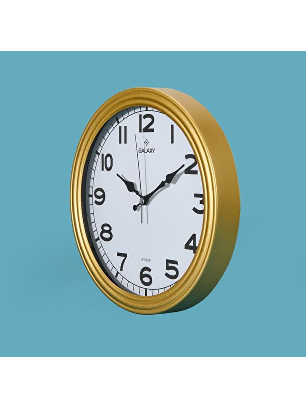 200-A Duvar Saati - Sarı - 30 cm-2