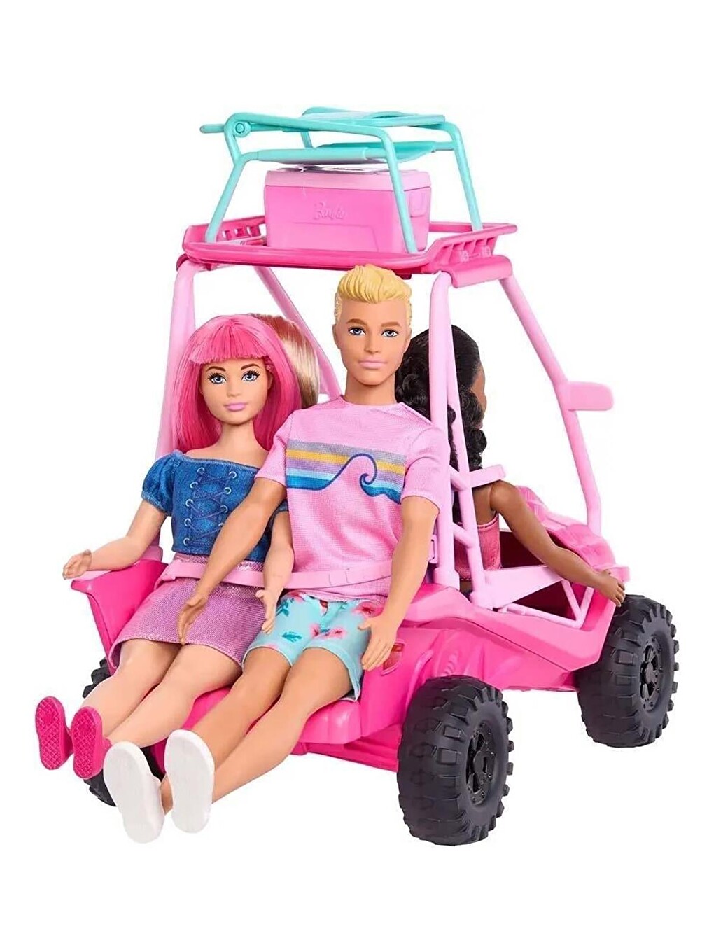 Barbie Plaj Arabası Bebek Araç Ve Aksesuarları - Standart-5