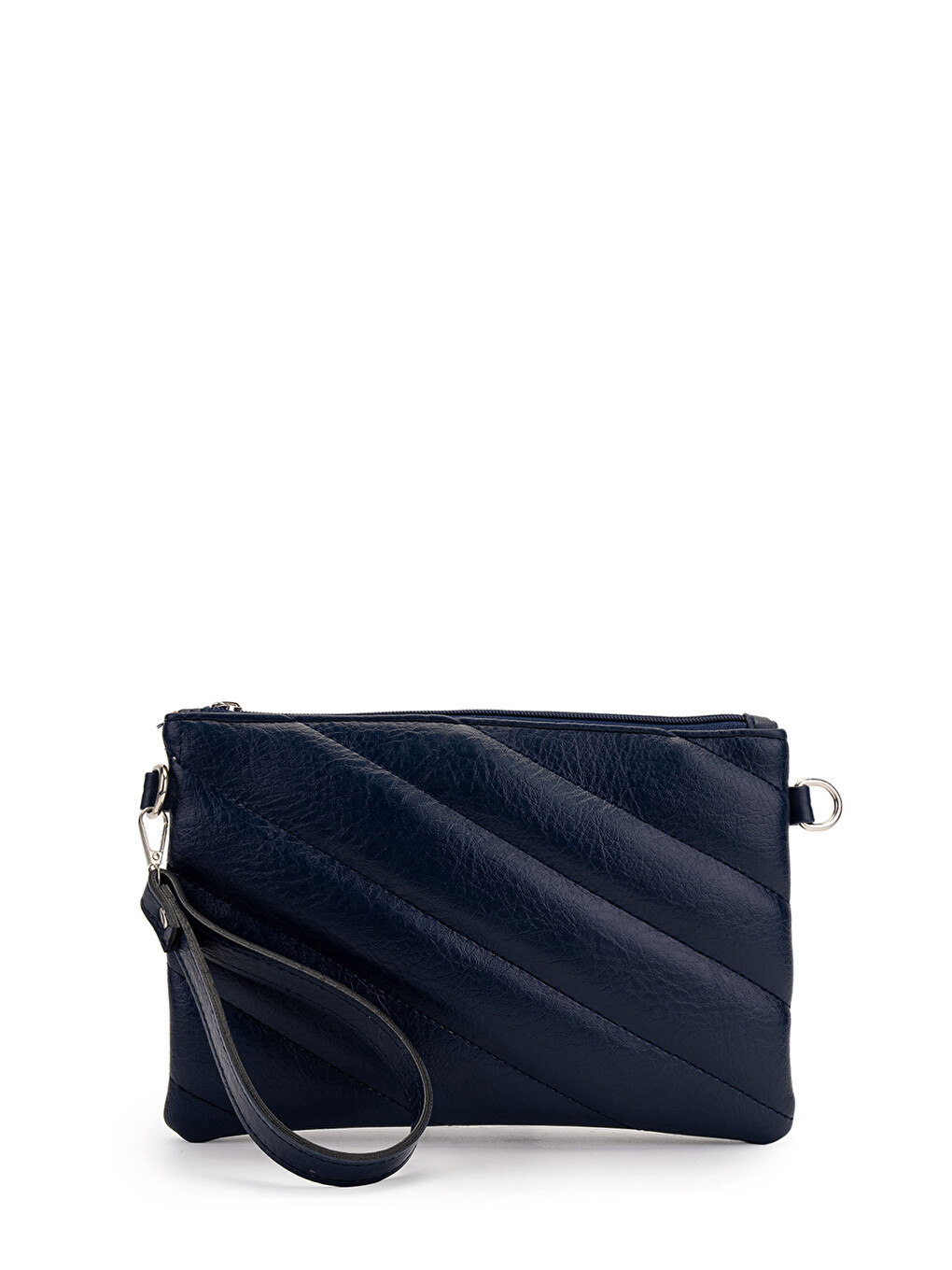Kapitone Dikişli Clutch Kadın Çapraz Çanta Monaco Lacivert