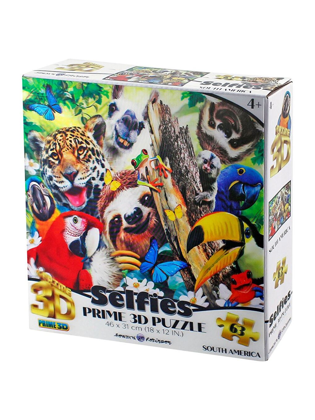 Güney Amerika Hayvanları Selfie Puzzle 63 Parça 21069