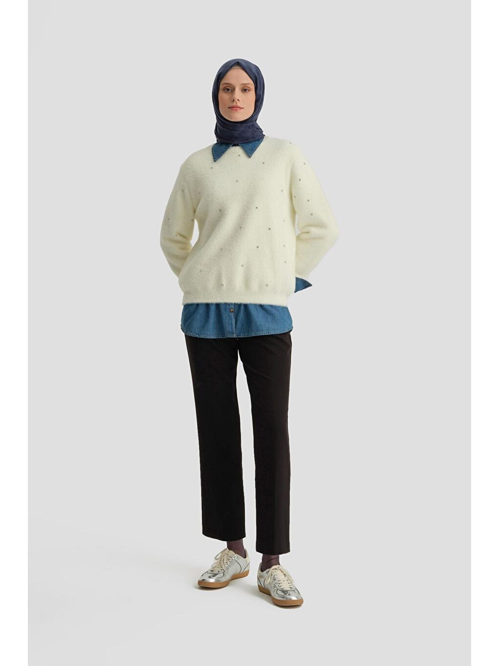 Ütü İzli Pantolon 24K2710 Siyah