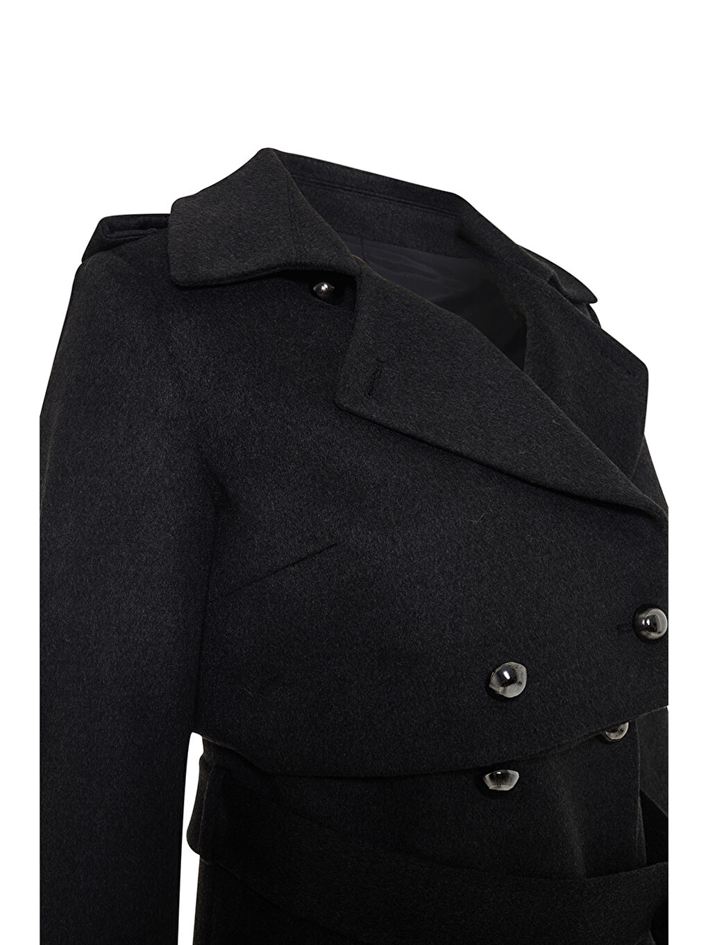 Antrasit 8096111 Gömlek Yaka Kaban-1