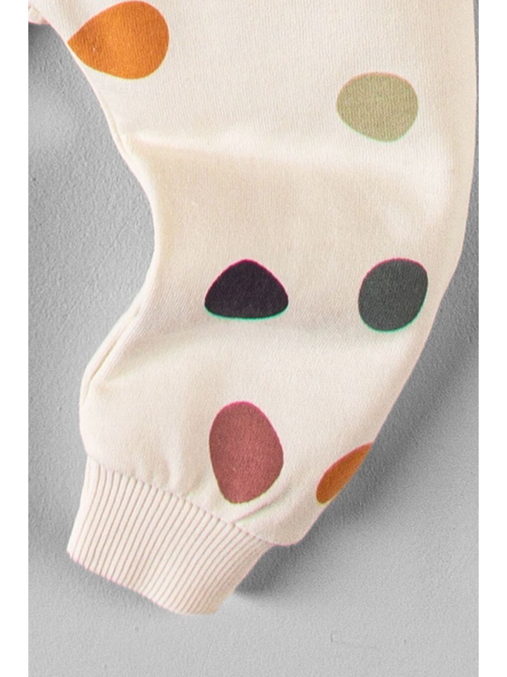 Sarı Organik Kumaş Desenli 2'li Bebek Takım-3