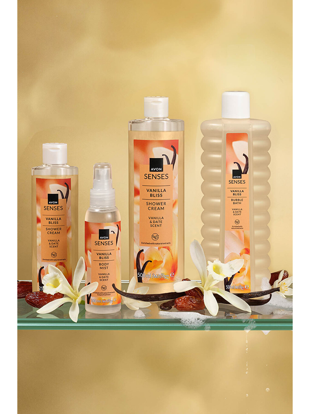 Senses Vanilla Bliss Vanilya ve Hurma Kokulu Banyo Köpüğü 500 Ml.-3