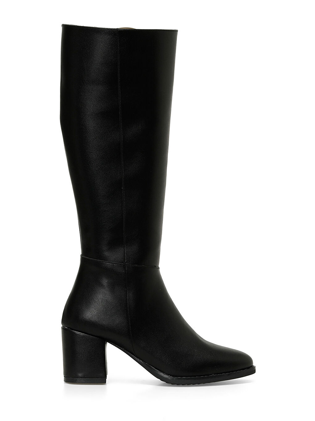 24K-996 4PR Siyah Kadın Topuklu Çizme