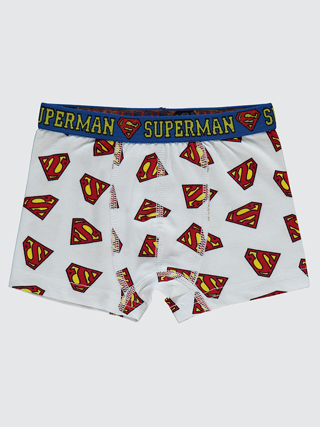 Civil Süperman Erkek Çocuk 2'li Boxer Set 2-10 Yaş Mavi - 1